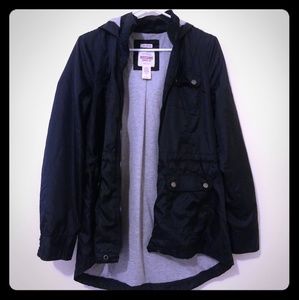 Mossimo Rain Hoodie Black Jacket (Women)